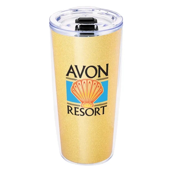 19 ounce double wall acrylic plastic tumbler with rubber gasketed lid... from ASI 61125 Hit Promotional Products / Hit®