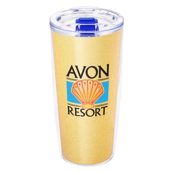19 ounce double wall acrylic plastic tumbler with rubber gasketed lid... from ASI 61125 Hit Promotional Products / Hit®