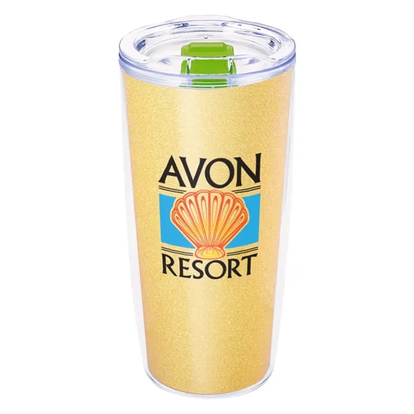 19 ounce double wall acrylic plastic tumbler with rubber gasketed lid... from ASI 61125 Hit Promotional Products / Hit®