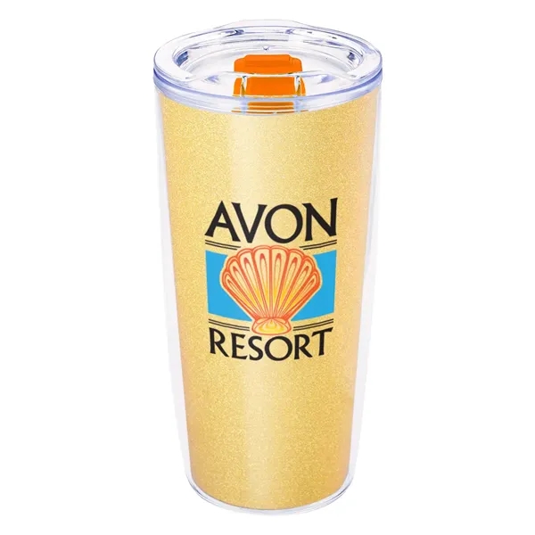 19 ounce double wall acrylic plastic tumbler with rubber gasketed lid... from ASI 61125 Hit Promotional Products / Hit®