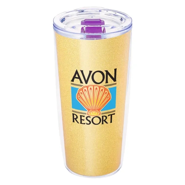 19 ounce double wall acrylic plastic tumbler with rubber gasketed lid... from ASI 61125 Hit Promotional Products / Hit®