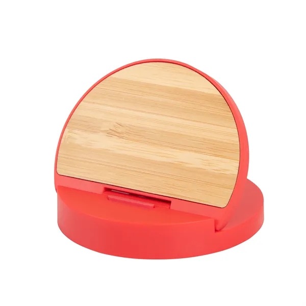 Wireless charger and phone stand with a type-C input and cord... from ASI 61125 Hit Promotional Products / Hit®