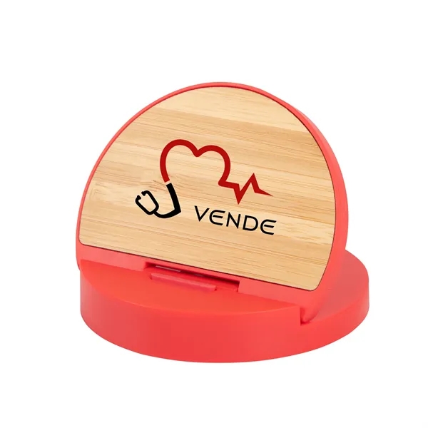 Wireless charger and phone stand with a type-C input and cord... from ASI 61125 Hit Promotional Products / Hit®