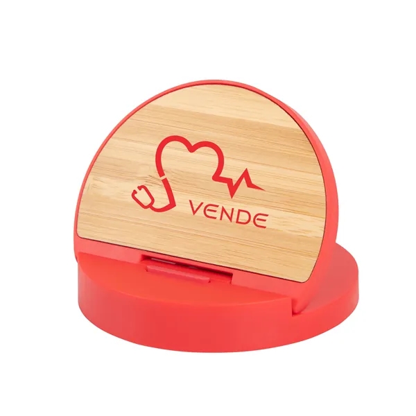 Wireless charger and phone stand with a type-C input and cord... from ASI 61125 Hit Promotional Products / Hit®