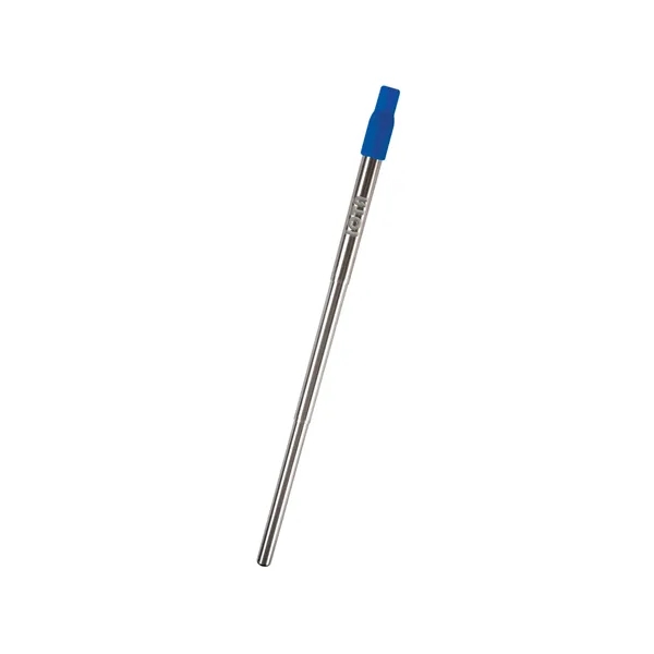 9" collapsible, reusable stainless steel straw with silicone tip and wire... from ASI 61125 Hit Promotional Products / Hit®