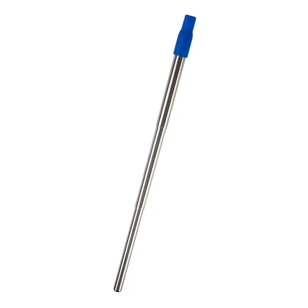 9" collapsible, reusable stainless steel straw with silicone tip and wire... from ASI 61125 Hit Promotional Products / Hit®