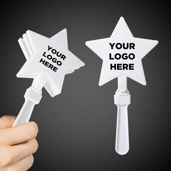 7" plastic star-shaped hand clapper... from ASI 42016 Brighter Promotions Inc / Chemical Light™