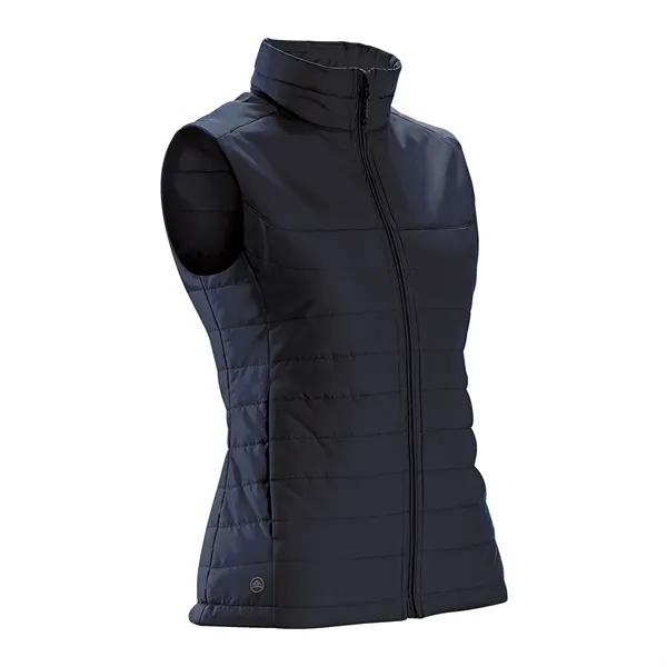 Women's quilted vest with a water-repellent finish, zippered pockets and a... from ASI 61125 Hit Promotional Products / Hit®