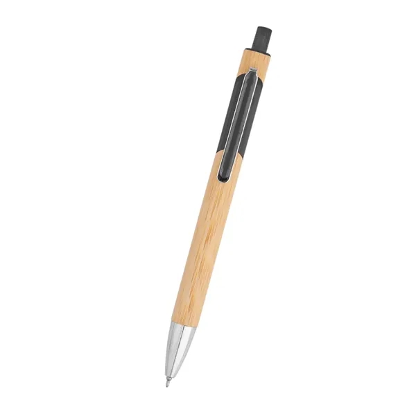 Bamboo pen with a plunger-action mechanism.... from ASI 61125 Hit Promotional Products / Hit®