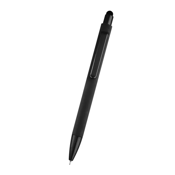 Pen with a plunger action design, stylus on top and low-viscosity... from ASI 61125 Hit Promotional Products / Hit®