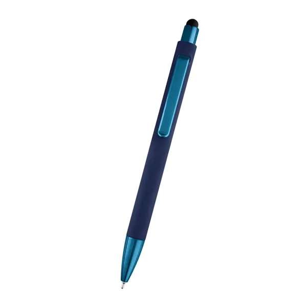 Pen with a plunger action design, stylus on top and low-viscosity... from ASI 61125 Hit Promotional Products / Hit®