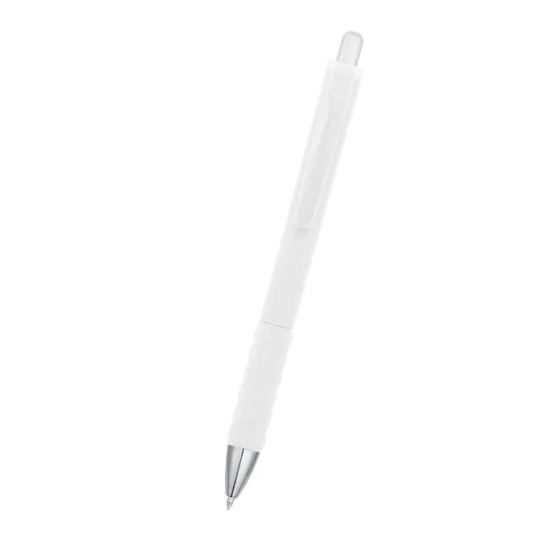 Plunger action medium gel ink pen with rubberized barrel.... from ASI 61125 Hit Promotional Products / Hit®