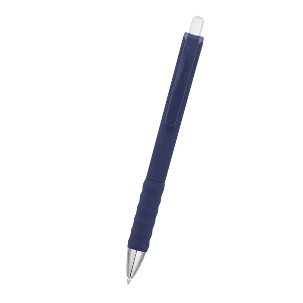 Plunger action medium gel ink pen with rubberized barrel.... from ASI 61125 Hit Promotional Products / Hit®