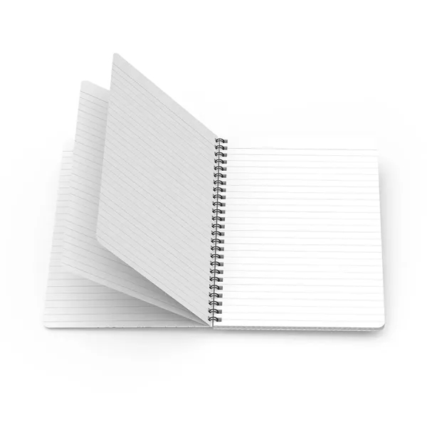 Side spiral notebook with 50 pages, coil binding and customization.... from ASI 61125 Hit Promotional Products / Hit®