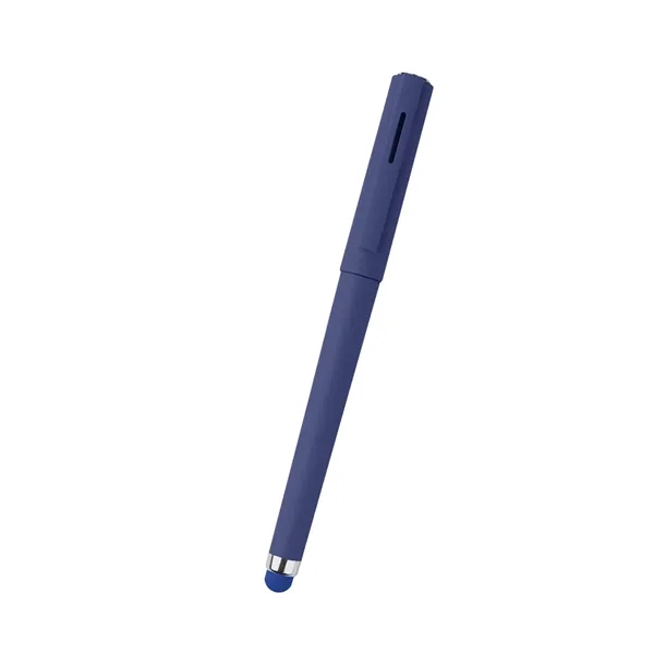 Smooth rubberized pen with stylus, removable cap and pocket clip.... from ASI 61125 Hit Promotional Products / Hit®