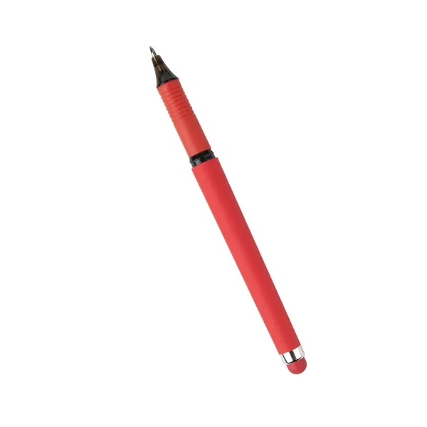 Smooth rubberized pen with stylus, removable cap and pocket clip.... from ASI 61125 Hit Promotional Products / Hit®