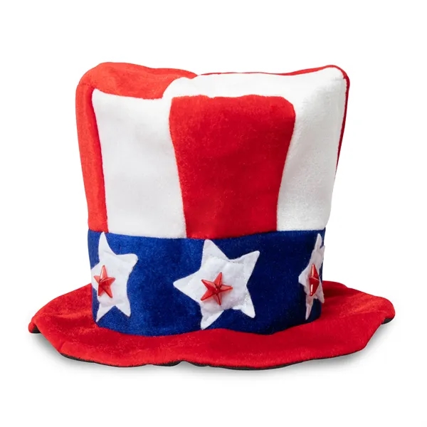 Uncle Sam patriotic top hat with flashing LED lights.... from ASI 42016 Brighter Promotions Inc