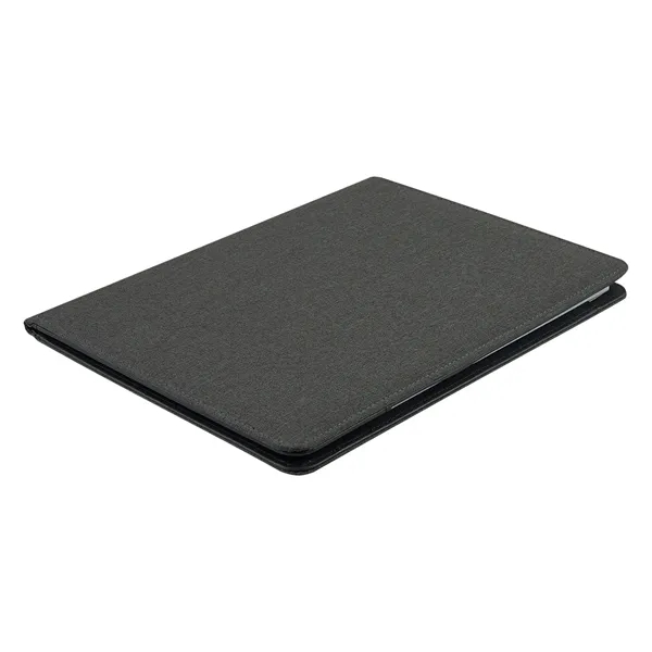 Polyester heather padfolio with 30 lined pages and various slots for... from ASI 61125 Hit Promotional Products / Hit®