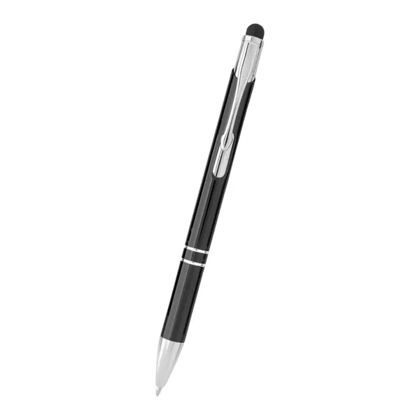 Plunger-action stylus pen made of aluminum and available in six colors.... from ASI 61125 Hit Promotional Products / Hit®