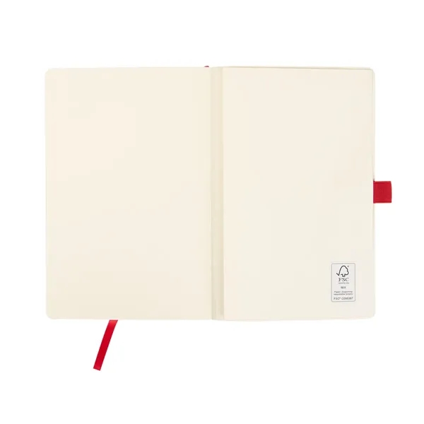 100 lined page notebook with bookmark, strap closure, pen loop and... from ASI 61125 Hit Promotional Products / Hit®