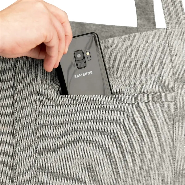 7" x 21" x 14" recycled cotton canvas tote bag with... from ASI 61125 Hit Promotional Products / Hit®