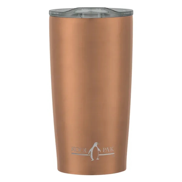20 oz. stainless steel tumbler with double wall construction and snap-on,... from ASI 61125 Hit Promotional Products / Hit®
