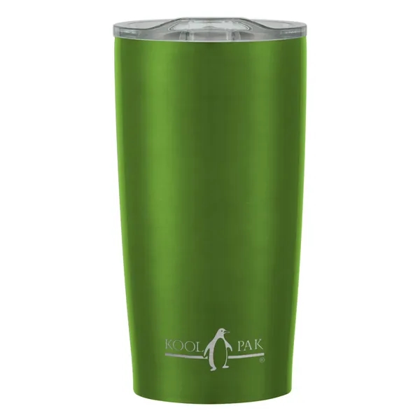 20 oz. stainless steel tumbler with double wall construction and snap-on,... from ASI 61125 Hit Promotional Products / Hit®