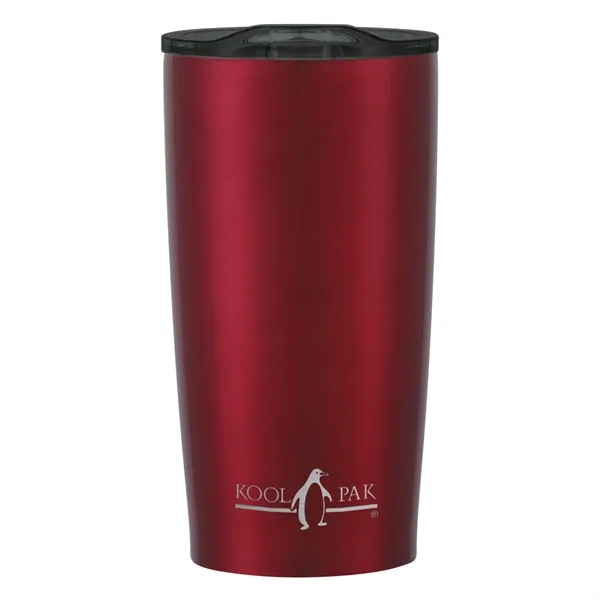 20 oz. stainless steel tumbler with double wall construction and snap-on,... from ASI 61125 Hit Promotional Products / Hit®