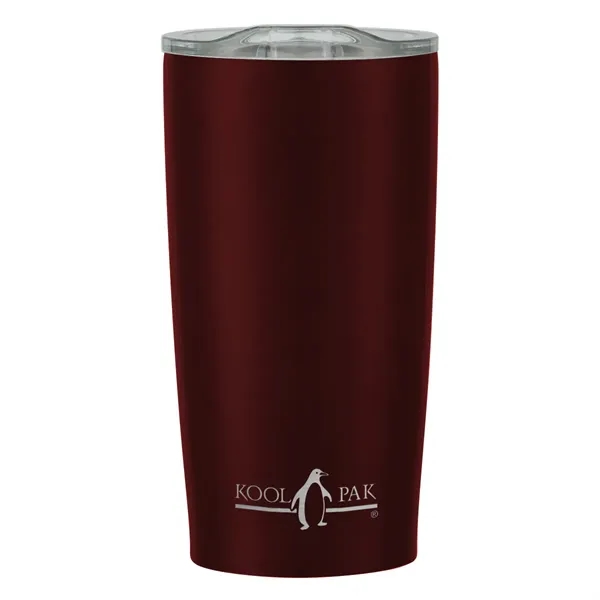 20 oz. stainless steel tumbler with double wall construction and snap-on,... from ASI 61125 Hit Promotional Products / Hit®