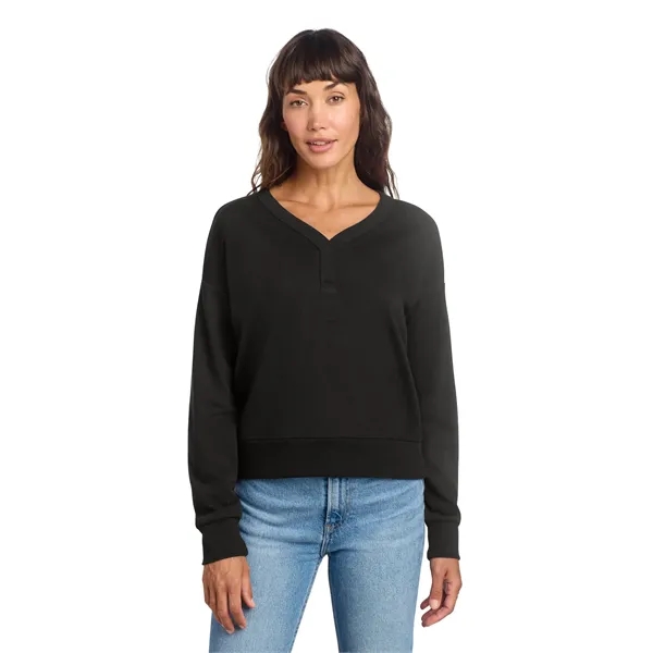 District Women's Perfect Tri Fleece V-Neck Sweatshirt... from ASI 84863 SanMar