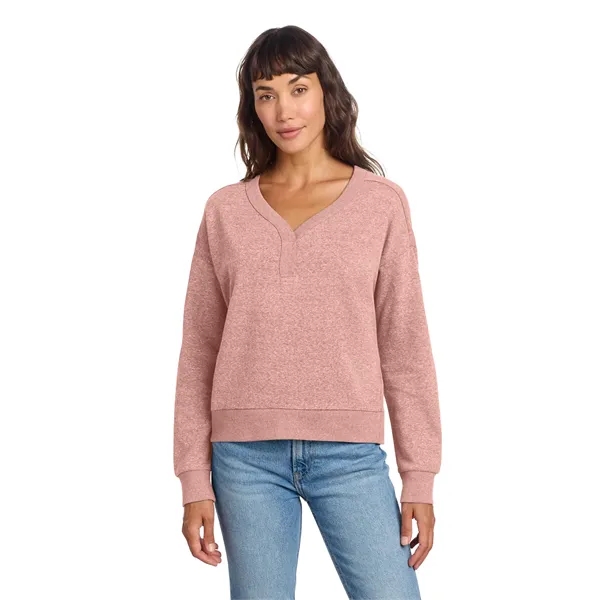 District Women's Perfect Tri Fleece V-Neck Sweatshirt... from ASI 84863 SanMar