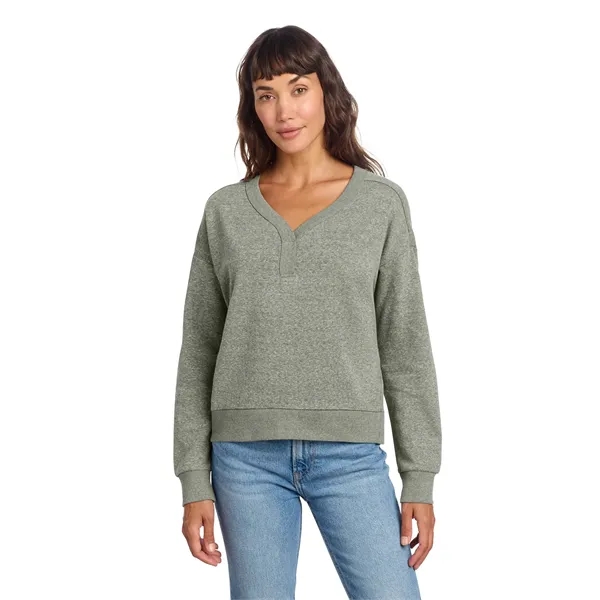 District Women's Perfect Tri Fleece V-Neck Sweatshirt... from ASI 84863 SanMar