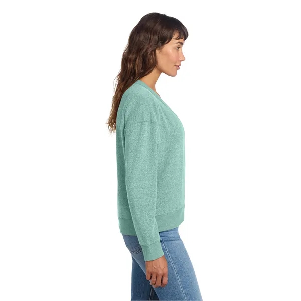 District Women's Perfect Tri Fleece V-Neck Sweatshirt... from ASI 84863 SanMar