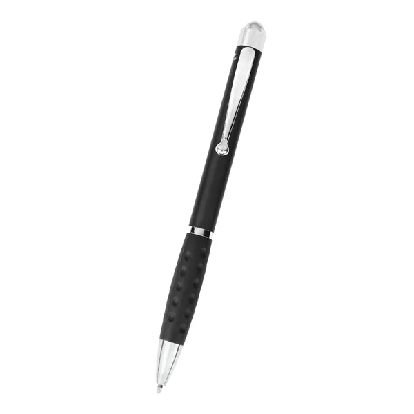 Twist-action ballpoint pen with fidget roller ball topper.... from ASI 61125 Hit Promotional Products / Hit®