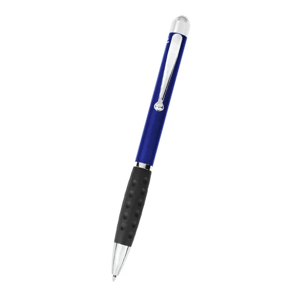 Twist-action ballpoint pen with fidget roller ball topper.... from ASI 61125 Hit Promotional Products / Hit®