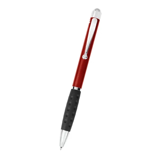 Twist-action ballpoint pen with fidget roller ball topper.... from ASI 61125 Hit Promotional Products / Hit®