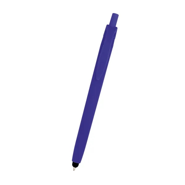 Plunger action ballpoint pen with rubberized finish and stylus.... from ASI 61125 Hit Promotional Products / Hit®