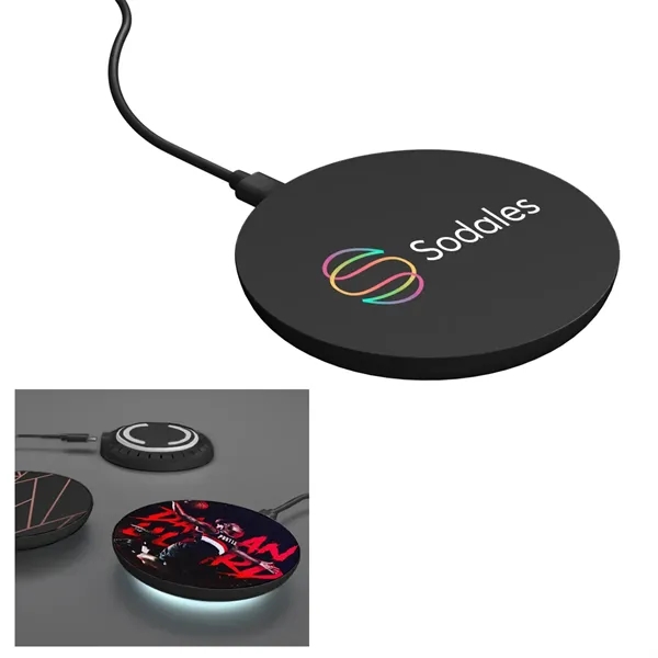 15-watt wireless charger with LED light.... from ASI 61125 Hit Promotional Products / Hit®