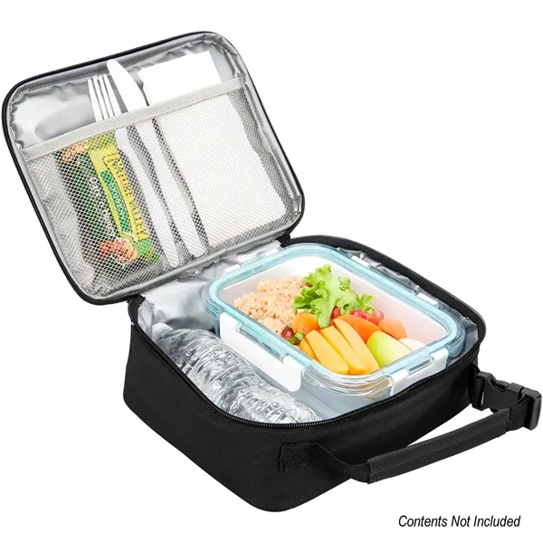 3.25" x 8" x 9.75" dual-handled lunch bag with PEVA lining.... from ASI 61125 Hit Promotional Products / Hit®