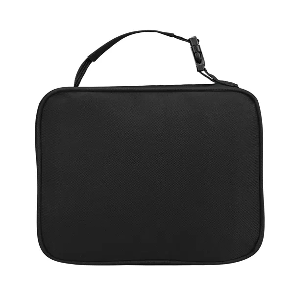 3.25" x 8" x 9.75" dual-handled lunch bag with PEVA lining.... from ASI 61125 Hit Promotional Products / Hit®