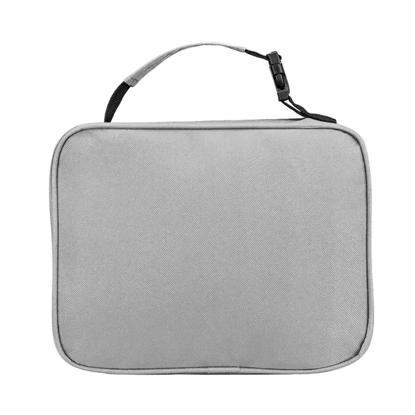 3.25" x 8" x 9.75" dual-handled lunch bag with PEVA lining.... from ASI 61125 Hit Promotional Products / Hit®