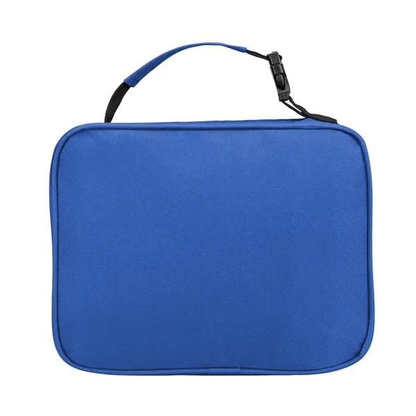 3.25" x 8" x 9.75" dual-handled lunch bag with PEVA lining.... from ASI 61125 Hit Promotional Products / Hit®