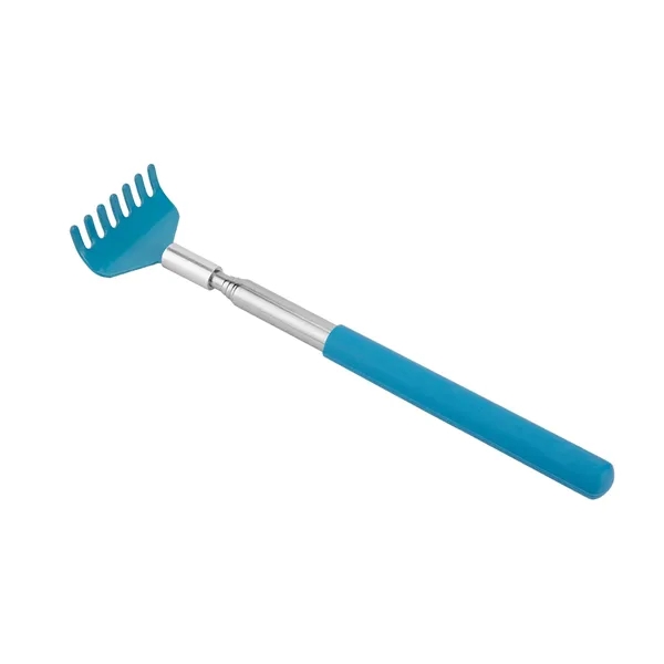 Stainless steel back scratcher with extendable design and PVC handle.... from ASI 61125 Hit Promotional Products / Hit®