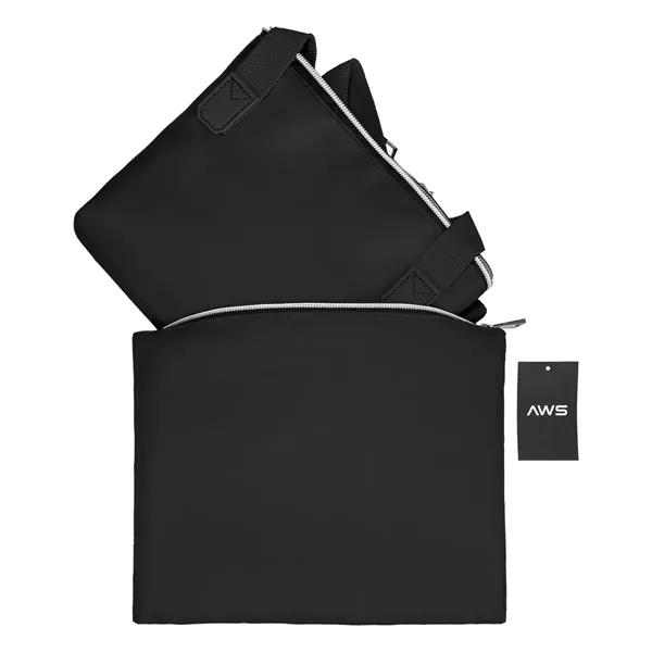 8" x 9.25" packable tote bag with trolley sleeve and pouch.... from ASI 61125 Hit Promotional Products / Hit®