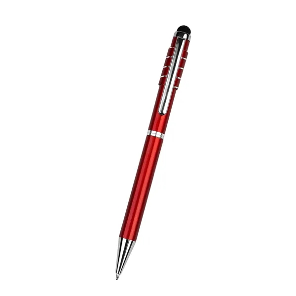 Twist-action ballpoint pen with stylus and fidget spinner accent.... from ASI 61125 Hit Promotional Products / Hit®