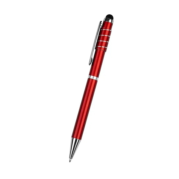 Twist-action ballpoint pen with stylus and fidget spinner accent.... from ASI 61125 Hit Promotional Products / Hit®