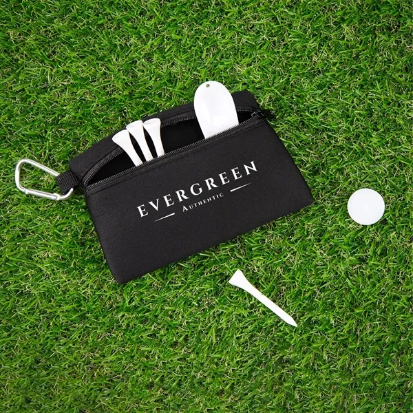 Golf kit with a ball marker, divot repair tool, four wooden... from ASI 61125 Hit Promotional Products / Hit®