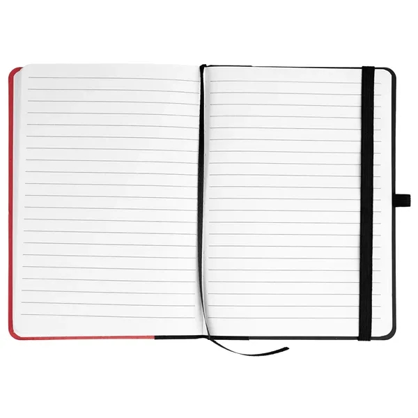Pulp cover journal with 80 lined pages, bookmark, elastic pen loop... from ASI 61125 Hit Promotional Products / Hit®