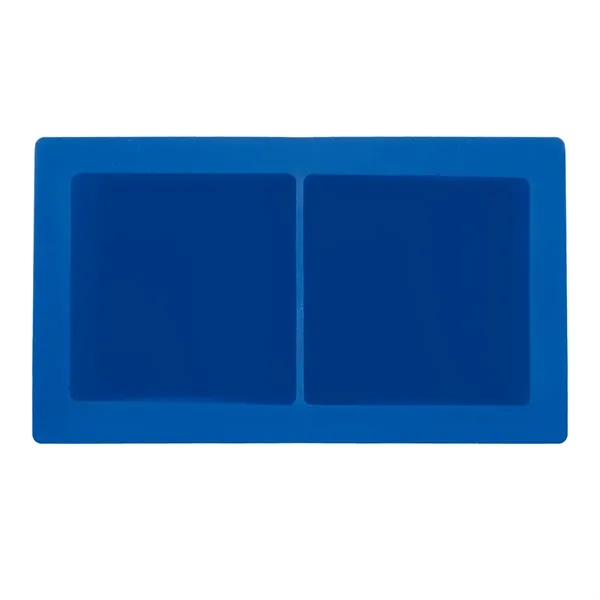 Silicone ice cube tray; makes 2 square cubes.... from ASI 61125 Hit Promotional Products / Hit®