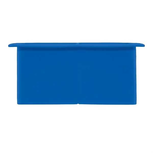 Silicone ice cube tray; makes 2 square cubes.... from ASI 61125 Hit Promotional Products / Hit®